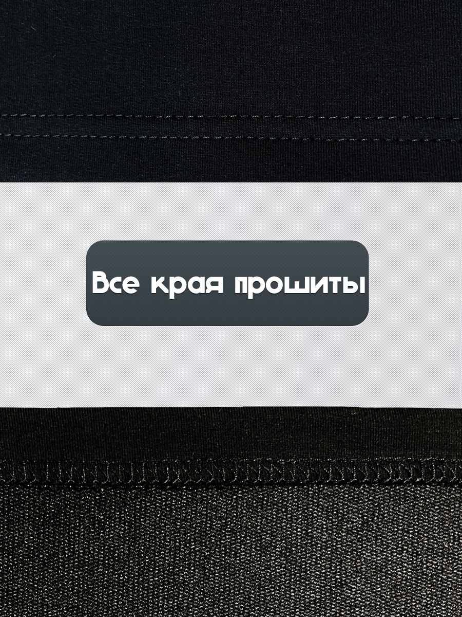Футболка оверсайз Mygeometry, черная, серия Minimal — изображение 7